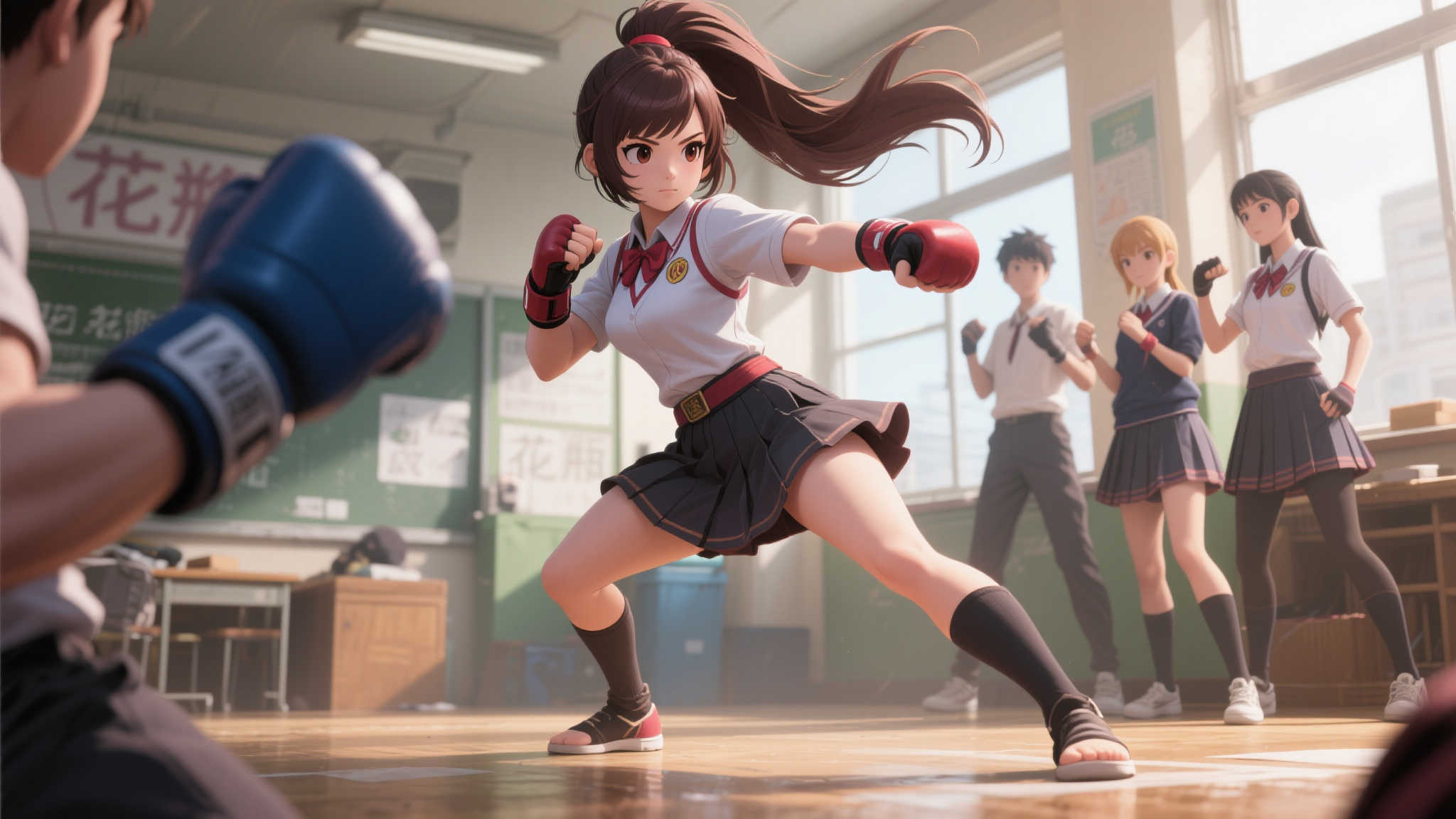 《街头霸王6》艾琳娜技能展示:黝黑少女腿技无敌! 《街头霸王6》艾琳娜技能展示:黝黑少女腿技无敌!