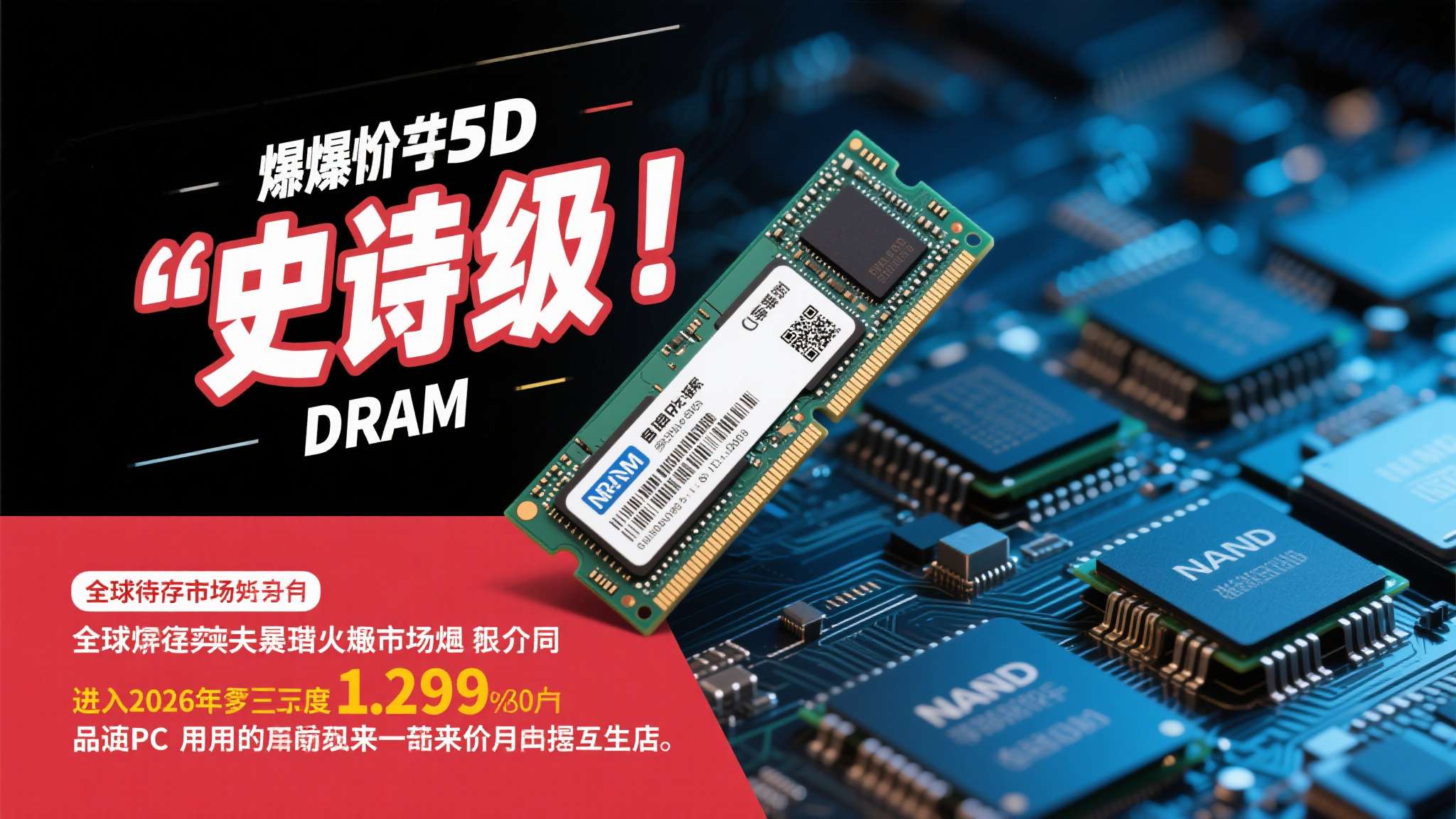 PC用户太难了!2026年Q1全球存储市场史诗级涨价 PC用户太难了!2026年Q1全球存储市场史诗级涨价
