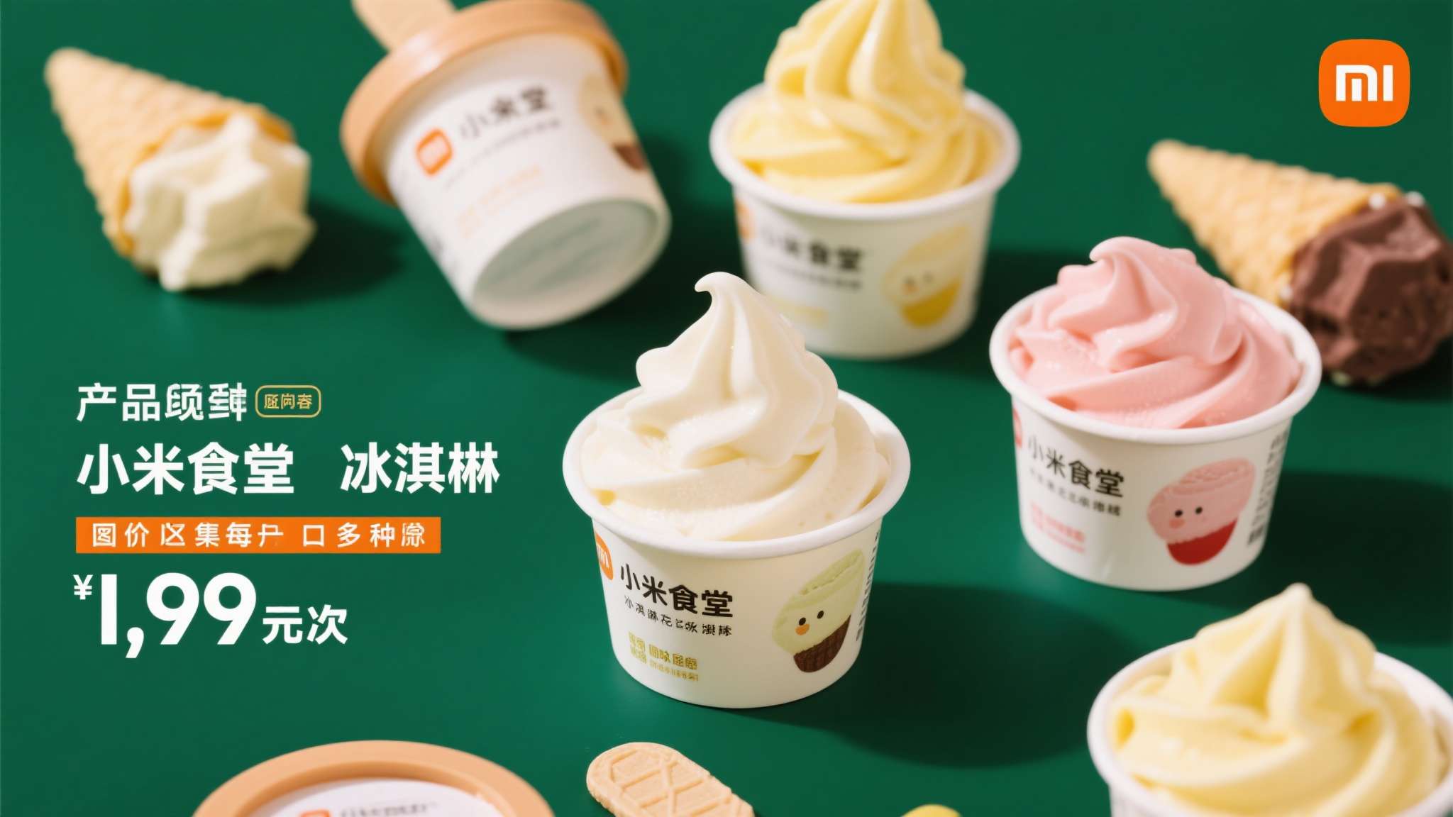 小米冰淇淋在小米科技园食堂销售 小米冰淇淋在小米科技园食堂销售